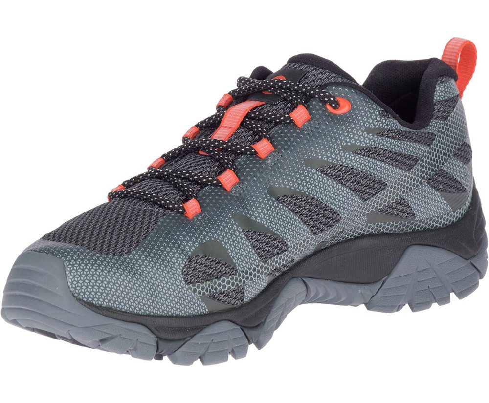 Buty Trekkingowe Merrell Męskie Szare - Moab Edge 2 Waterproof - 750436-GAN